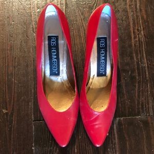 Vintage Red Pumps